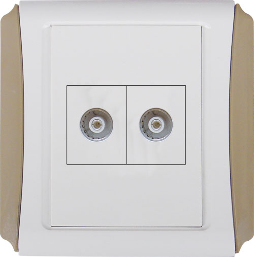 Double TV Socket