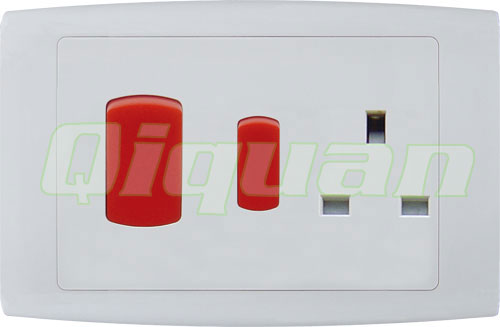 45A Switch with 13A Switch Socket
