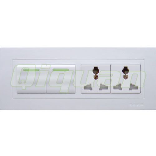 Double Multi-socket with 2 Switch